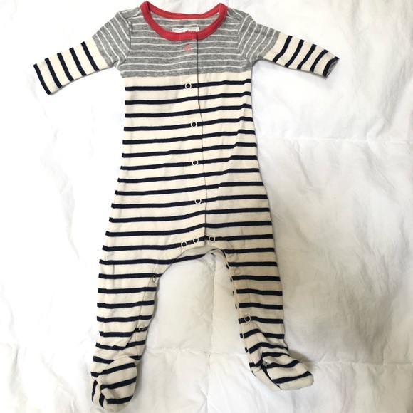 J. Crew Other - J Crew striped onesie with feet